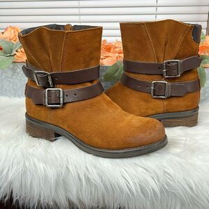Steve Madden Dormaa Cognac Suede Boots size 9.5
